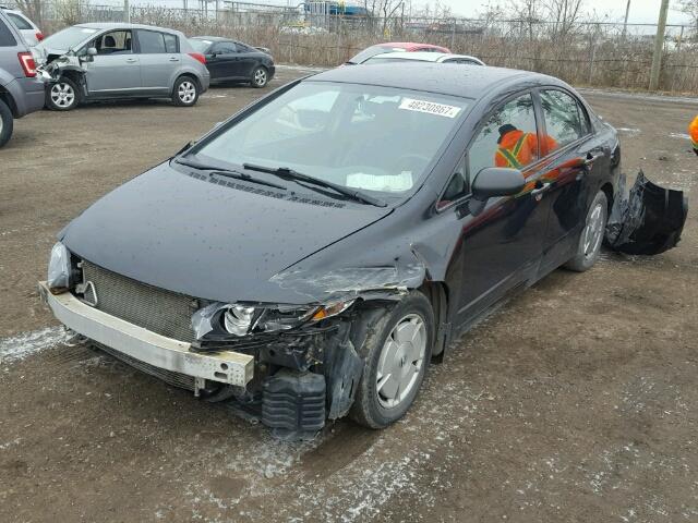 2HGFA1F28AH032649 - 2010 HONDA CIVIC DX BLACK photo 2