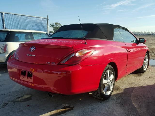 4T1FA38P56U077177 - 2006 TOYOTA CAMRY SOLA RED photo 4