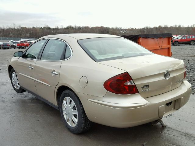 2G4WC532551306291 - 2005 BUICK LACROSSE C GOLD photo 3
