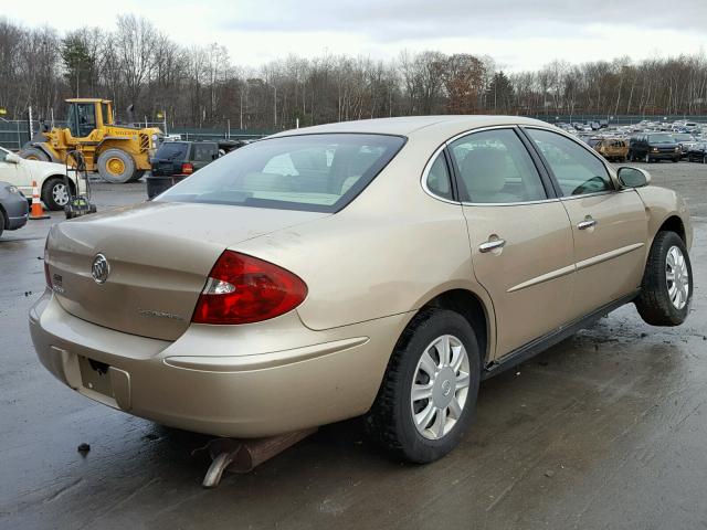 2G4WC532551306291 - 2005 BUICK LACROSSE C GOLD photo 4