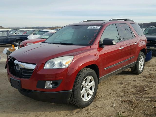 5GZEV13718J217423 - 2008 SATURN OUTLOOK XE RED photo 2