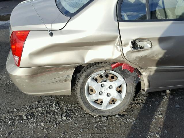 KMHDN46DX5U106617 - 2005 HYUNDAI ELANTRA GL BEIGE photo 9