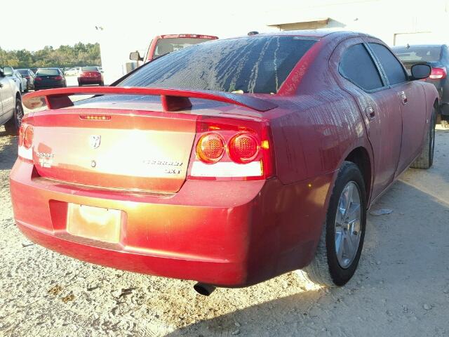 2B3KA33V69H514105 - 2009 DODGE CHARGER SX MAROON photo 4