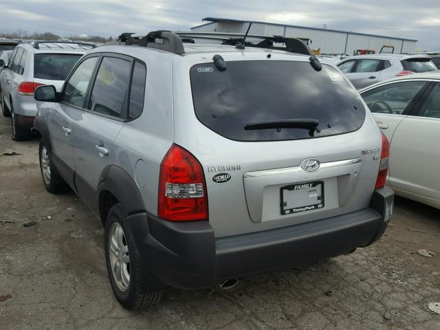 KM8JN12D87U611744 - 2007 HYUNDAI TUCSON SE GRAY photo 3