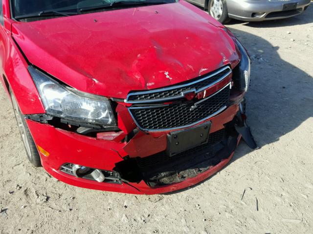 1G1PH5SC4C7264452 - 2012 CHEVROLET CRUZE LTZ RED photo 9