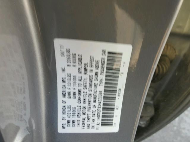 1HGCR2F93HA220566 - 2017 HONDA ACCORD EXL SILVER photo 10