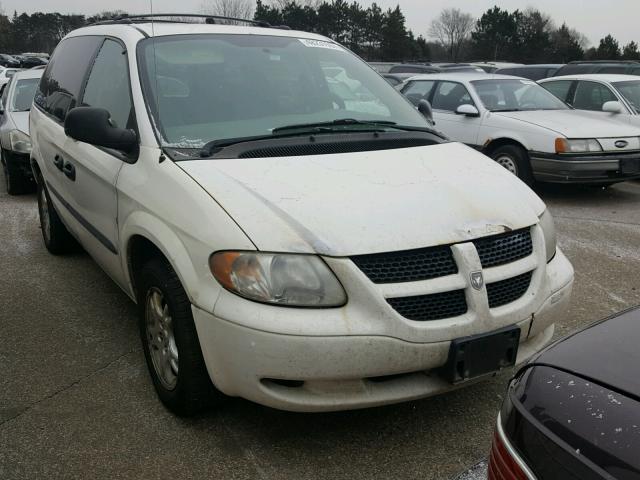 1D4GP25R13B257189 - 2003 DODGE CARAVAN SE WHITE photo 1