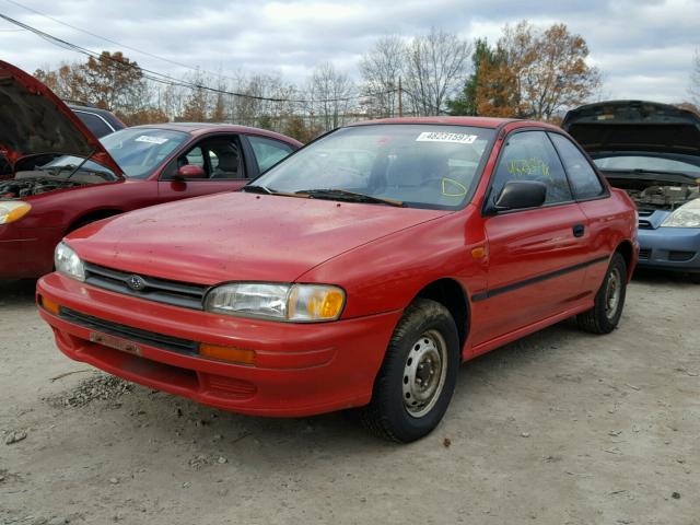 JF1GM2152SB415116 - 1995 SUBARU IMPREZA RED photo 2