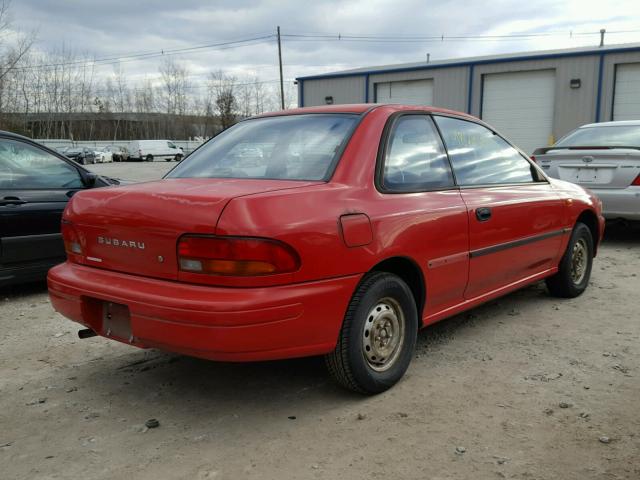 JF1GM2152SB415116 - 1995 SUBARU IMPREZA RED photo 4