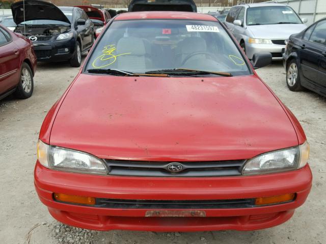 JF1GM2152SB415116 - 1995 SUBARU IMPREZA RED photo 9