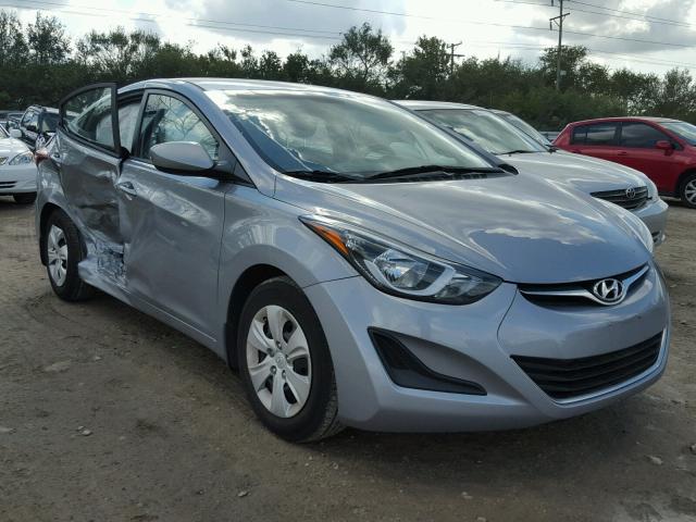 5NPDH4AEXGH742589 - 2016 HYUNDAI ELANTRA SE CHARCOAL photo 1