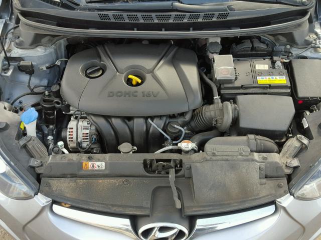 5NPDH4AEXGH742589 - 2016 HYUNDAI ELANTRA SE CHARCOAL photo 7