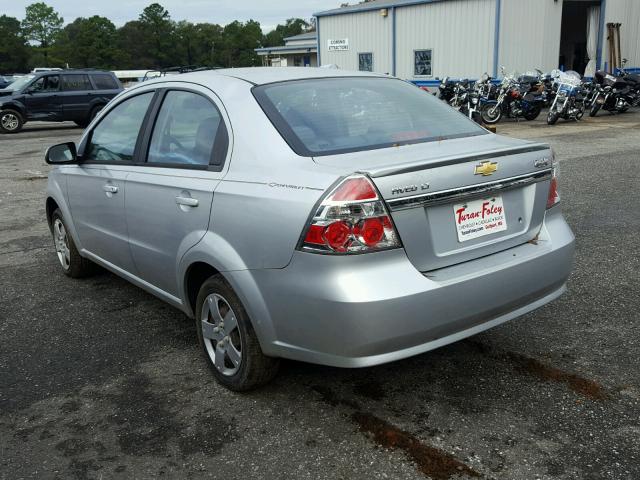 KL1TD5DE1BB225384 - 2011 CHEVROLET AVEO LS SILVER photo 3