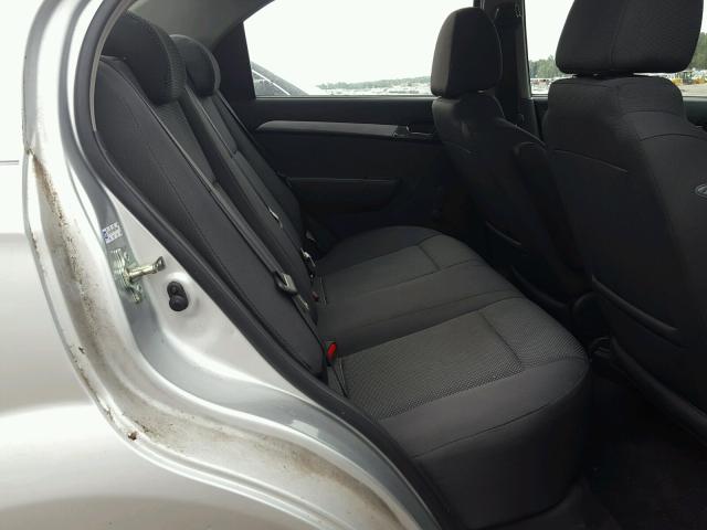 KL1TD5DE1BB225384 - 2011 CHEVROLET AVEO LS SILVER photo 6