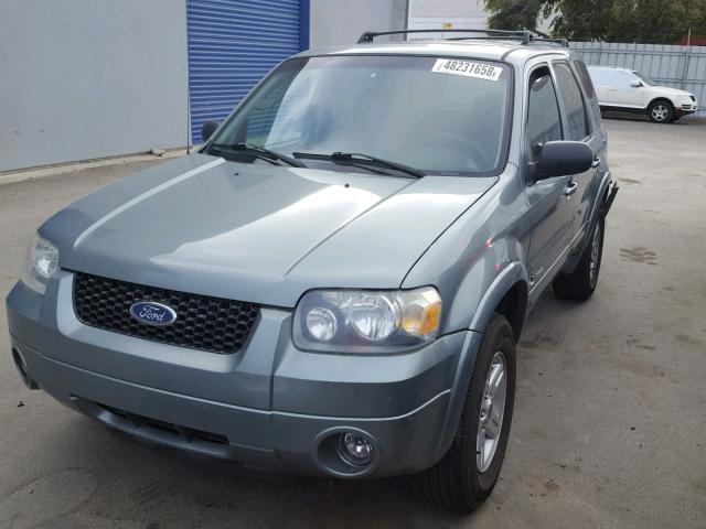 1FMYU95H76KD48672 - 2006 FORD ESCAPE HEV BLUE photo 2