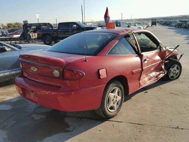 1G1JC12F257138925 - 2005 CHEVROLET CAVALIER RED photo 4