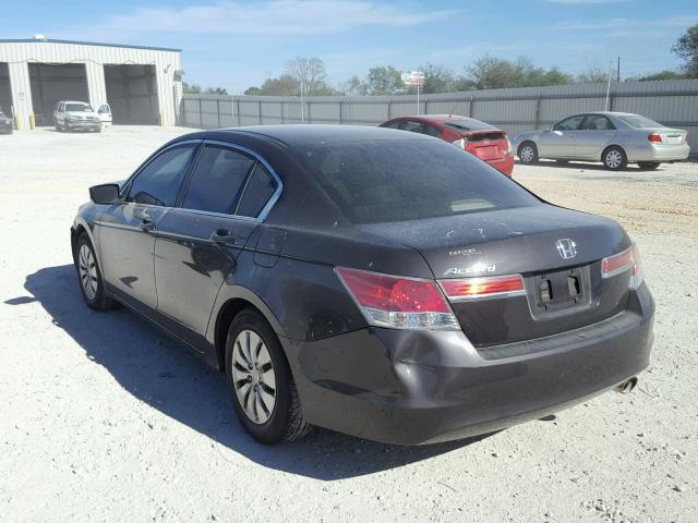 1HGCP2F3XBA128590 - 2011 HONDA ACCORD LX GRAY photo 3