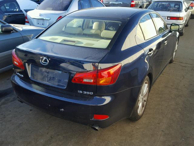 JTHBE262165006494 - 2006 LEXUS IS 350 BLUE photo 4