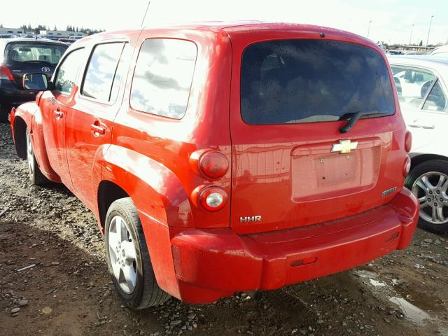 3GNBABDB1AS600007 - 2010 CHEVROLET HHR LT RED photo 3