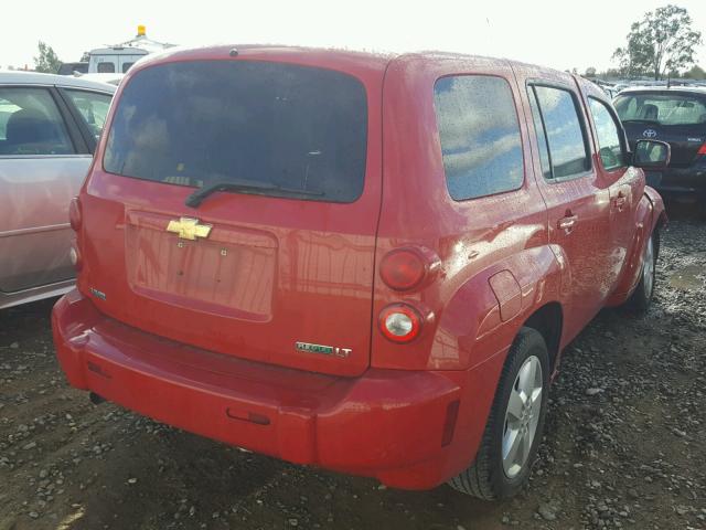 3GNBABDB1AS600007 - 2010 CHEVROLET HHR LT RED photo 4