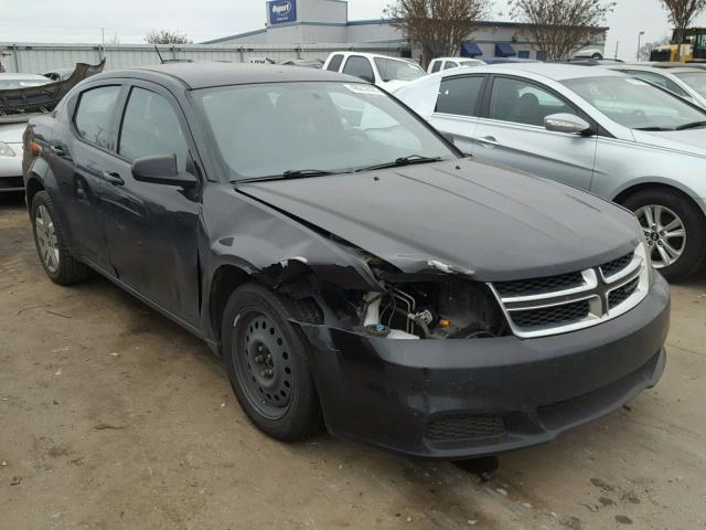 1C3CDZAB1EN138134 - 2014 DODGE AVENGER SE BLACK photo 1