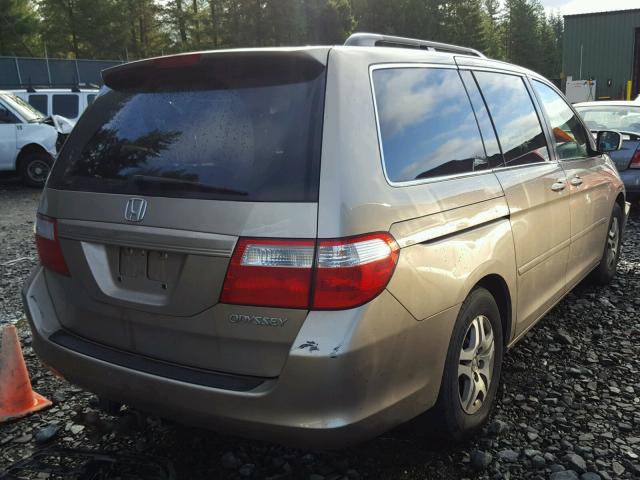 5FNRL38665B041279 - 2005 HONDA ODYSSEY EX GOLD photo 4