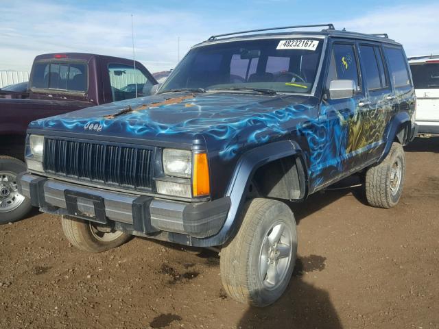 1J4FJ38L6KL547602 - 1989 JEEP CHEROKEE P BLUE photo 2