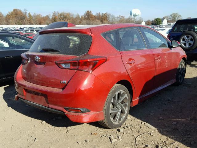 JTNKARJE7HJ535221 - 2017 TOYOTA COROLLA IM RED photo 4