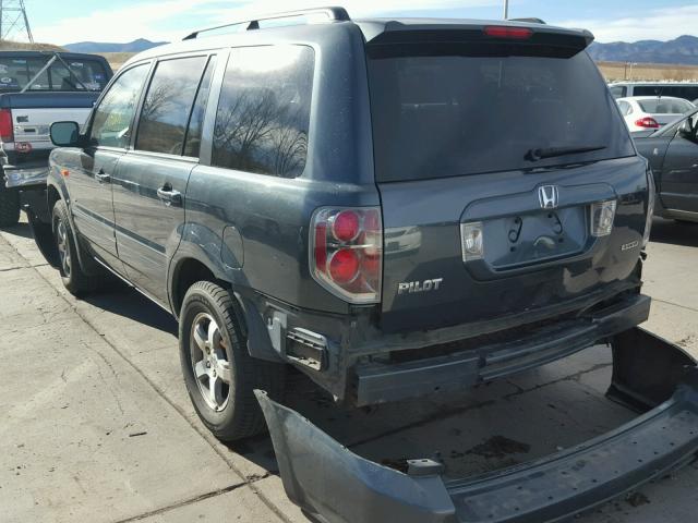 2HKYF184X6H564037 - 2006 HONDA PILOT EX GREEN photo 3