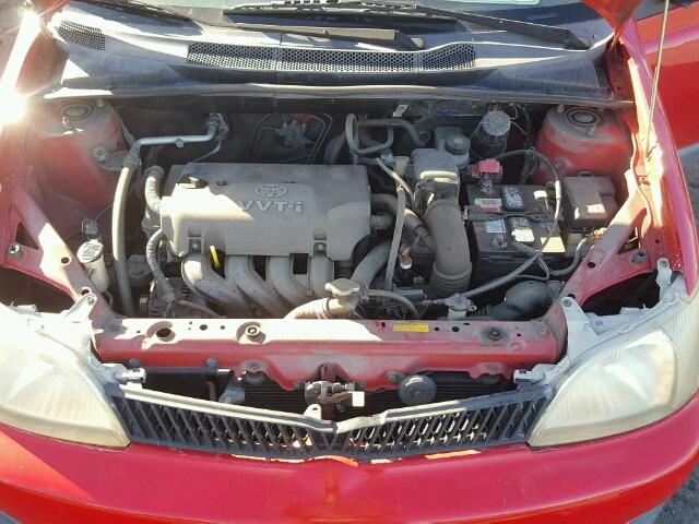 JTDBT123XY0085521 - 2000 TOYOTA ECHO RED photo 7