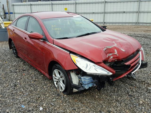 5NPEB4AC1EH919984 - 2014 HYUNDAI SONATA GLS RED photo 1