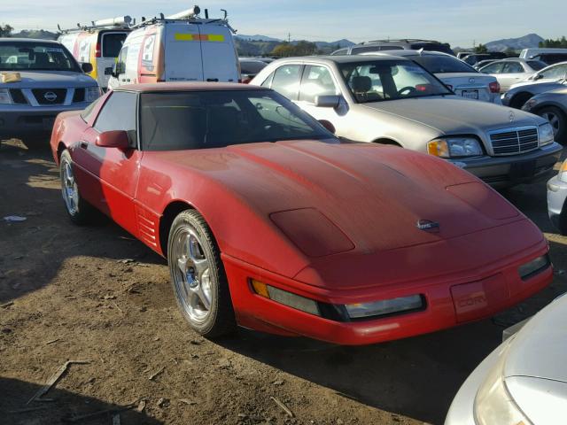 1G1YY2387M5116306 - 1991 CHEVROLET CORVETTE RED photo 1