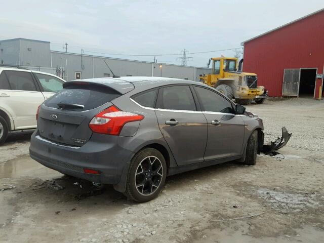 1FAHP3N29CL401212 - 2012 FORD FOCUS TITA GRAY photo 4