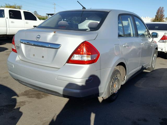 3N1BC11EX8L414596 - 2008 NISSAN VERSA S SILVER photo 4