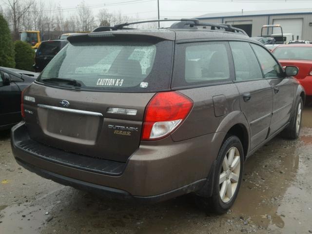 4S4BP61C887320097 - 2008 SUBARU OUTBACK 2. BROWN photo 4