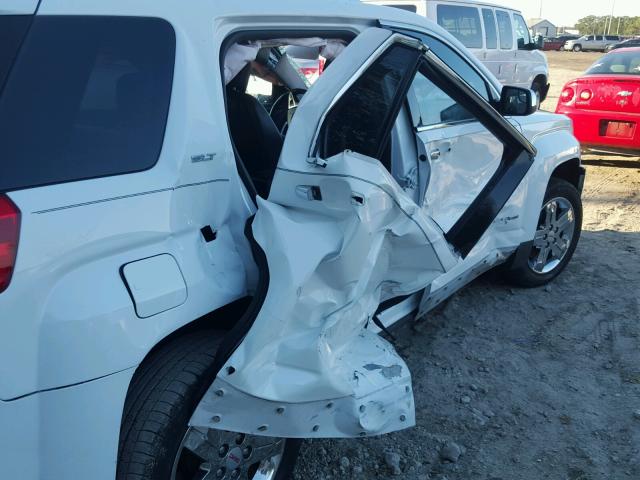 2GKFLWE39D6362255 - 2013 GMC TERRAIN SL WHITE photo 9