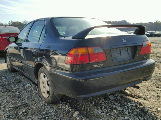 1HGEJ8649XL017076 - 1999 HONDA CIVIC EX BLACK photo 3