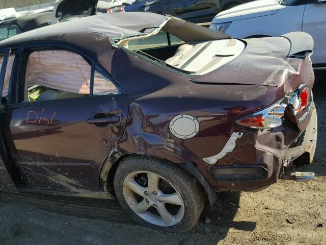 1YVHP80D475M60625 - 2007 MAZDA 6 S MAROON photo 9