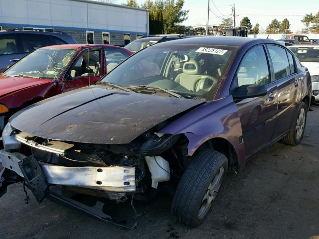 1G8AK55F06Z119318 - 2006 SATURN ION LEVEL PURPLE photo 2