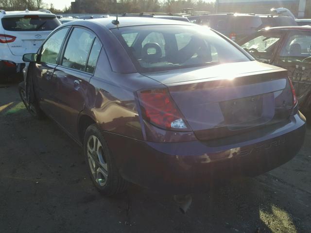 1G8AK55F06Z119318 - 2006 SATURN ION LEVEL PURPLE photo 3