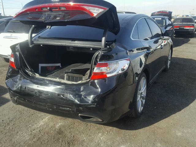 KMHFH4JG8DA327537 - 2013 HYUNDAI AZERA GLS BLACK photo 4