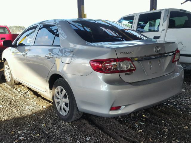 2T1BU4EE6DC979771 - 2013 TOYOTA COROLLA BA SILVER photo 3