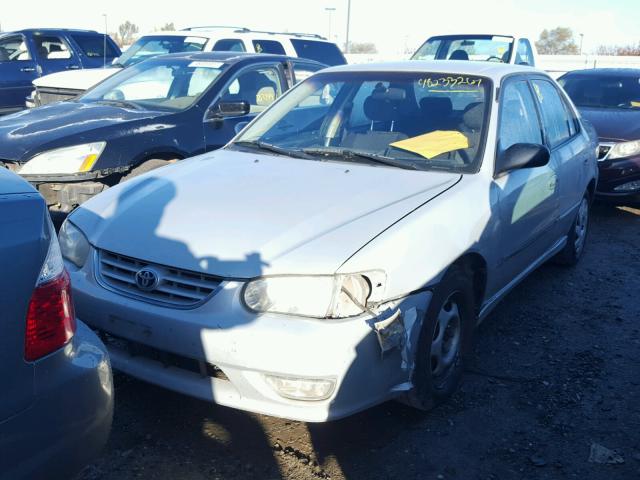 1NXBR12E32Z628395 - 2002 TOYOTA COROLLA CE SILVER photo 2