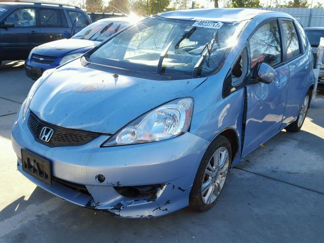 JHMGE8H47AC032979 - 2010 HONDA FIT SPORT BLUE photo 2