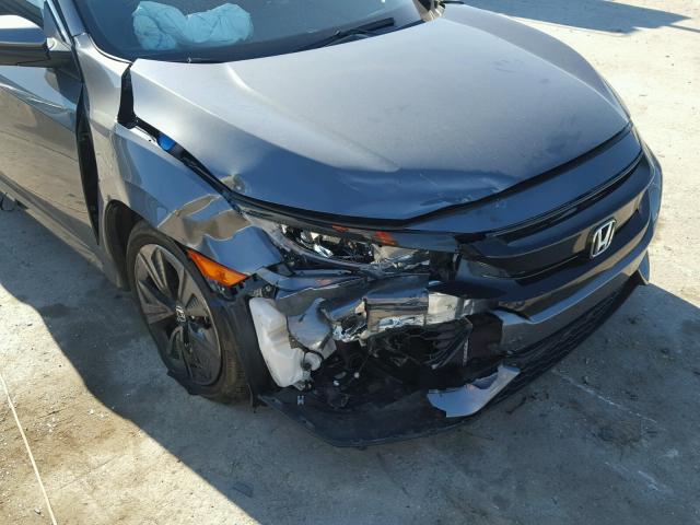 SHHFK7H58HU211987 - 2017 HONDA CIVIC EX 灰色 照片 9