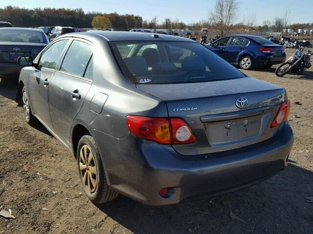 2T1BU4EE7AC514573 - 2010 TOYOTA COROLLA BA GRAY photo 3