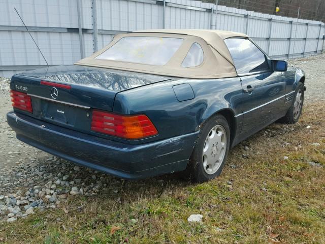 WDBFA76E3SF120621 - 1995 MERCEDES-BENZ SL 600 GREEN photo 4