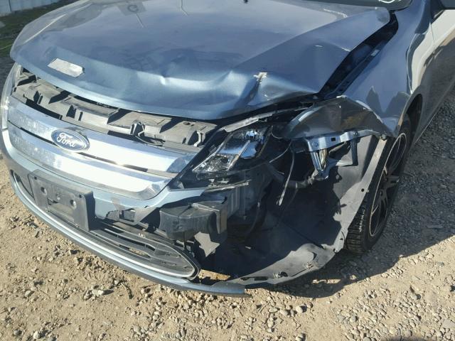 3FAHP0JG5CR210999 - 2012 FORD FUSION SEL BLUE photo 9