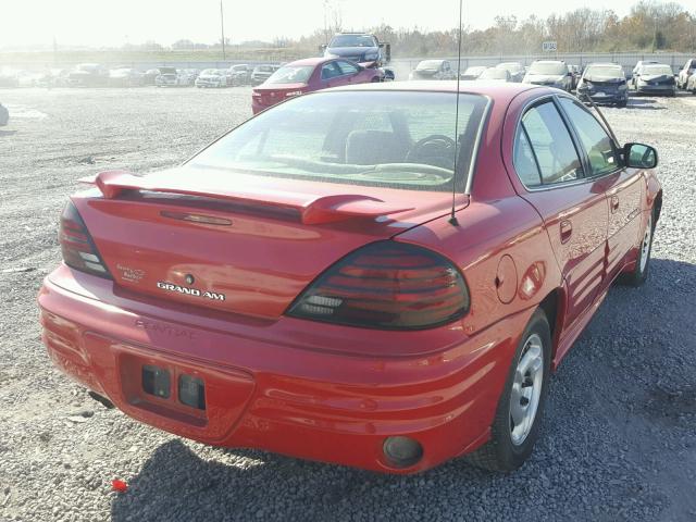 1G2NF52T21C211679 - 2001 PONTIAC GRAND AM S RED photo 4