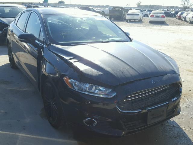 1FA6P0HD7F5106587 - 2015 FORD FUSION SE BLACK photo 1